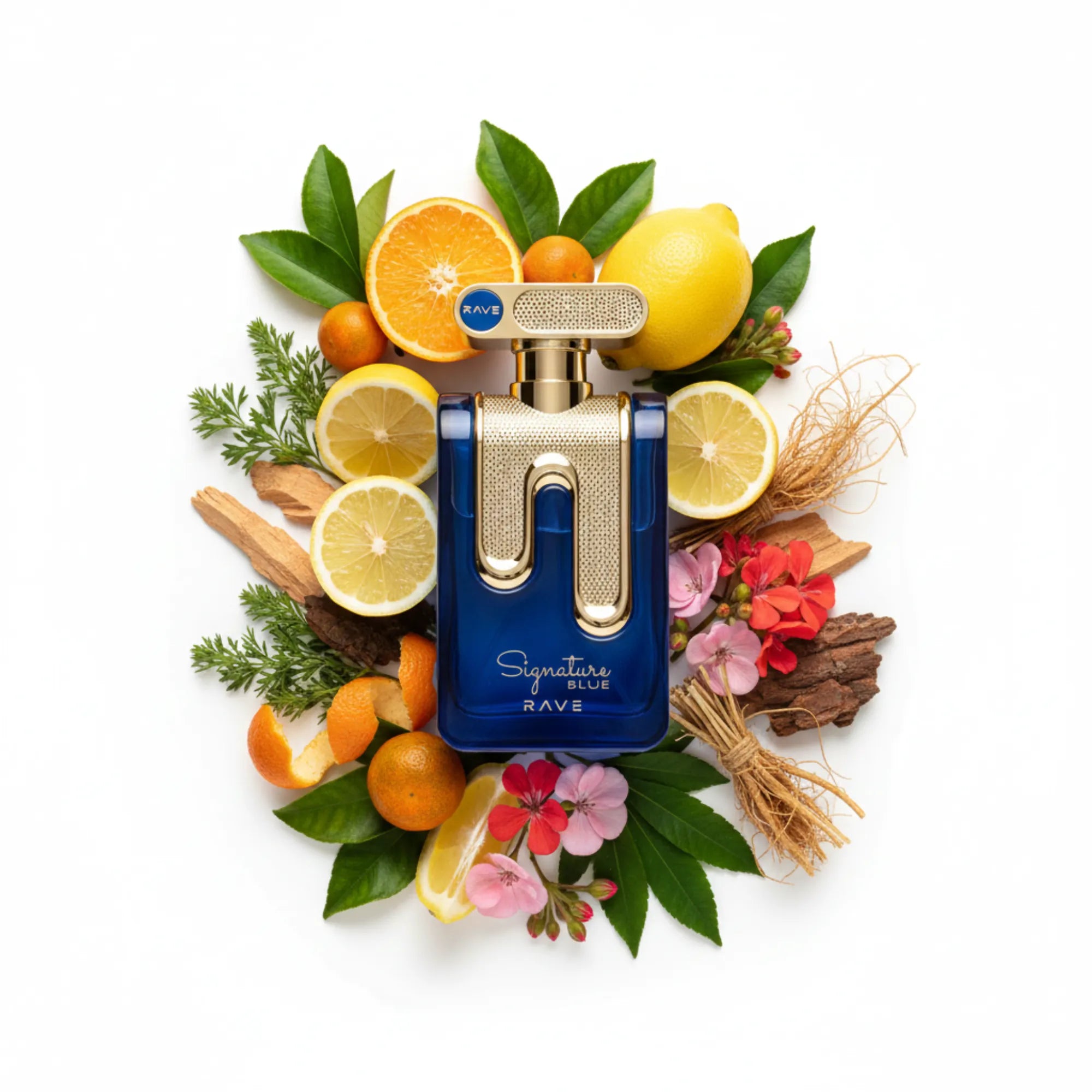 Signature_Blue_Rave_Eau_de_Parfum_Para_Hombre_Fondo_Blanco_Geranio_Limon