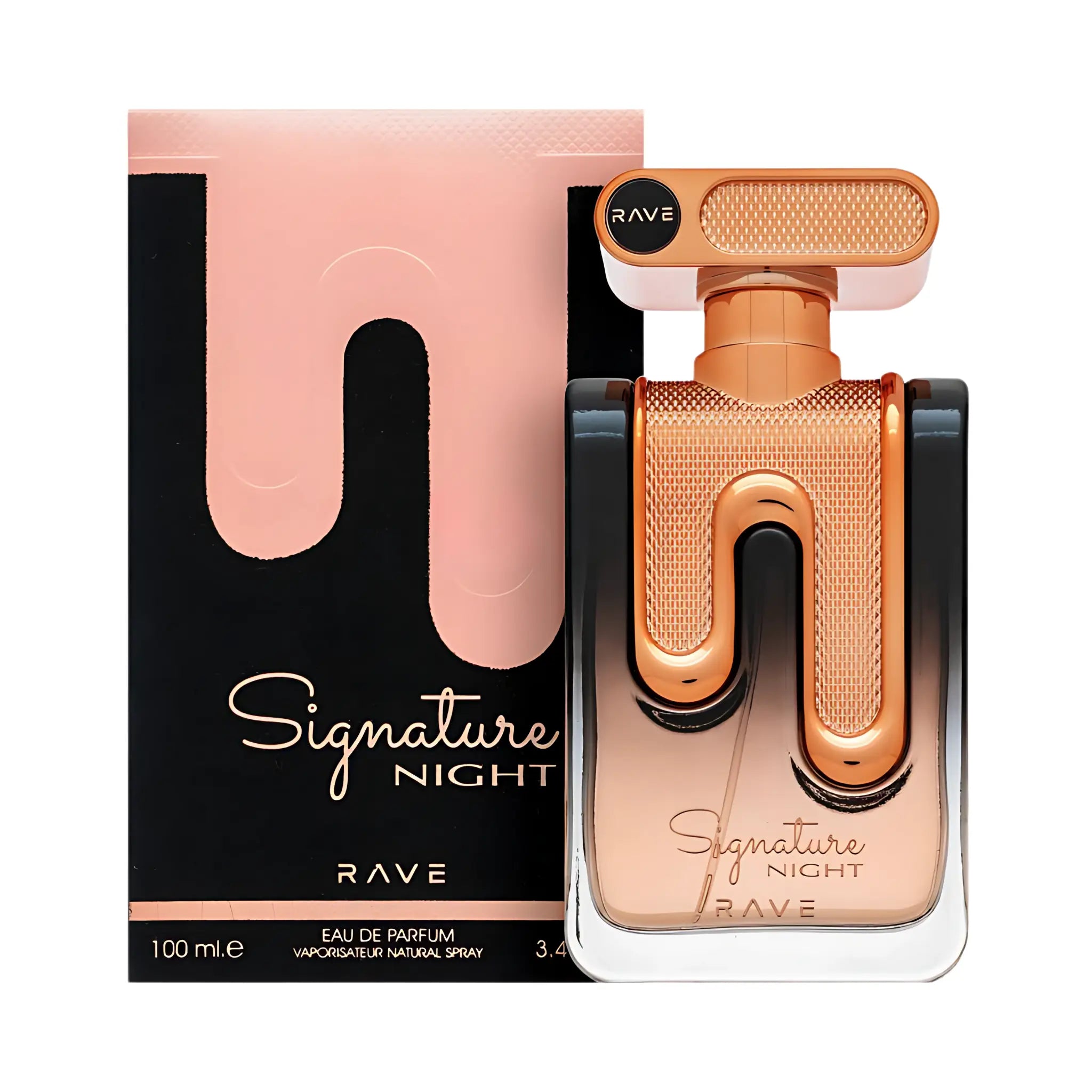 Frasco y caja de Signature Night Rave Eau de Parfum Para Mujer