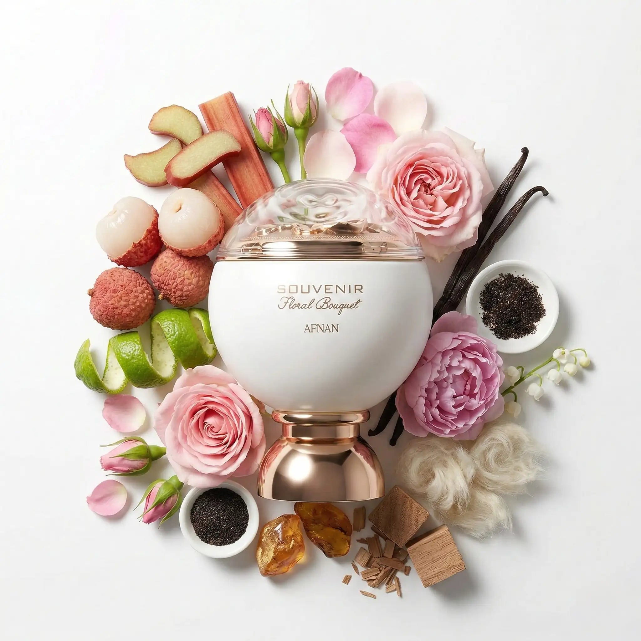 Souvenir_Floral_Bouquet_Afnan_Eau_de_Parfum_Para_Mujer_Fondo_Blanco_Rosa_Vainilla