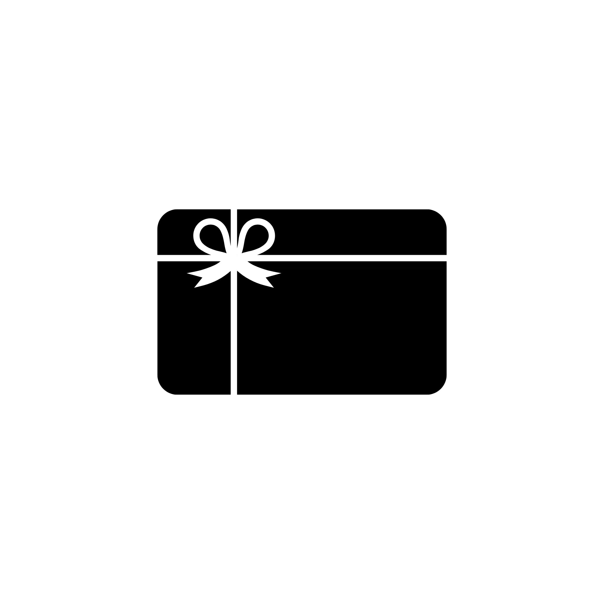 Tarjeta de regalo blanco y negro