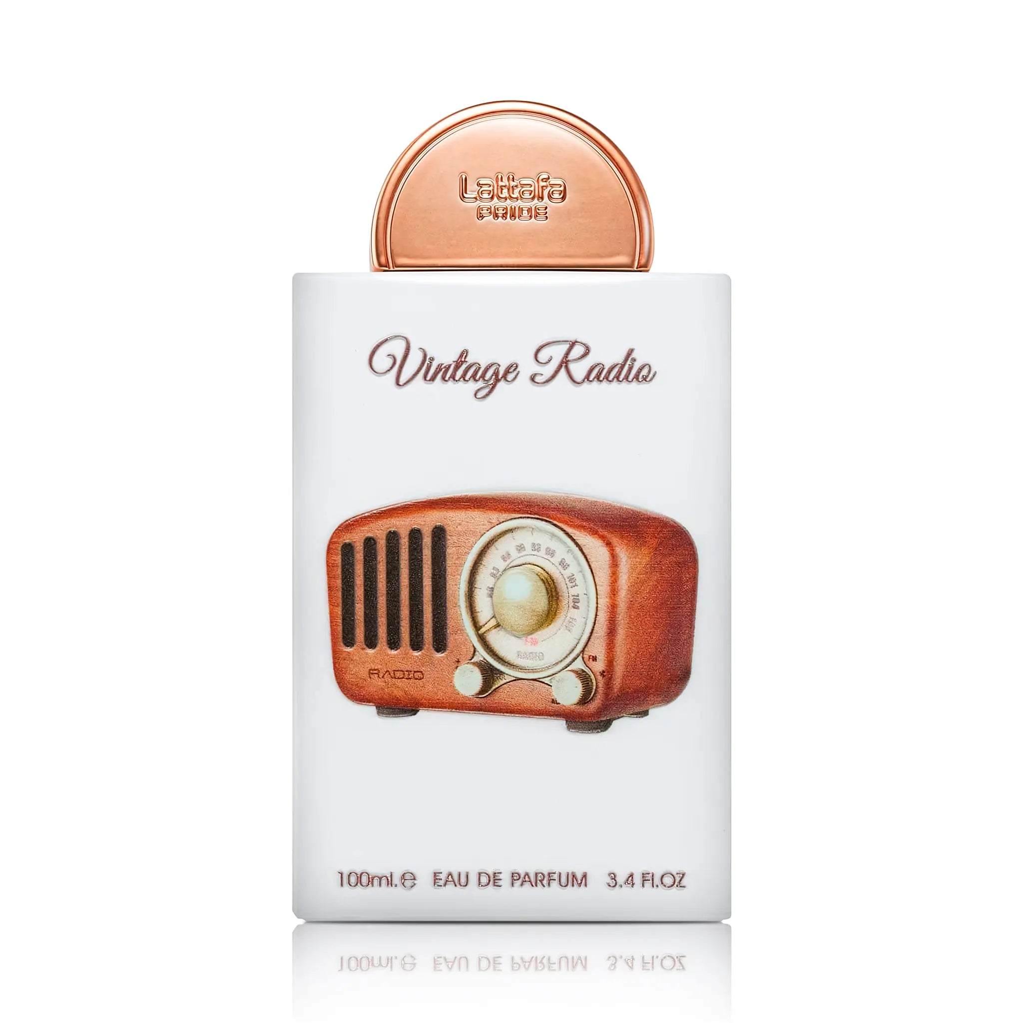 Frasco de Vintage Radio Lattafa Eau de Parfum Unisex