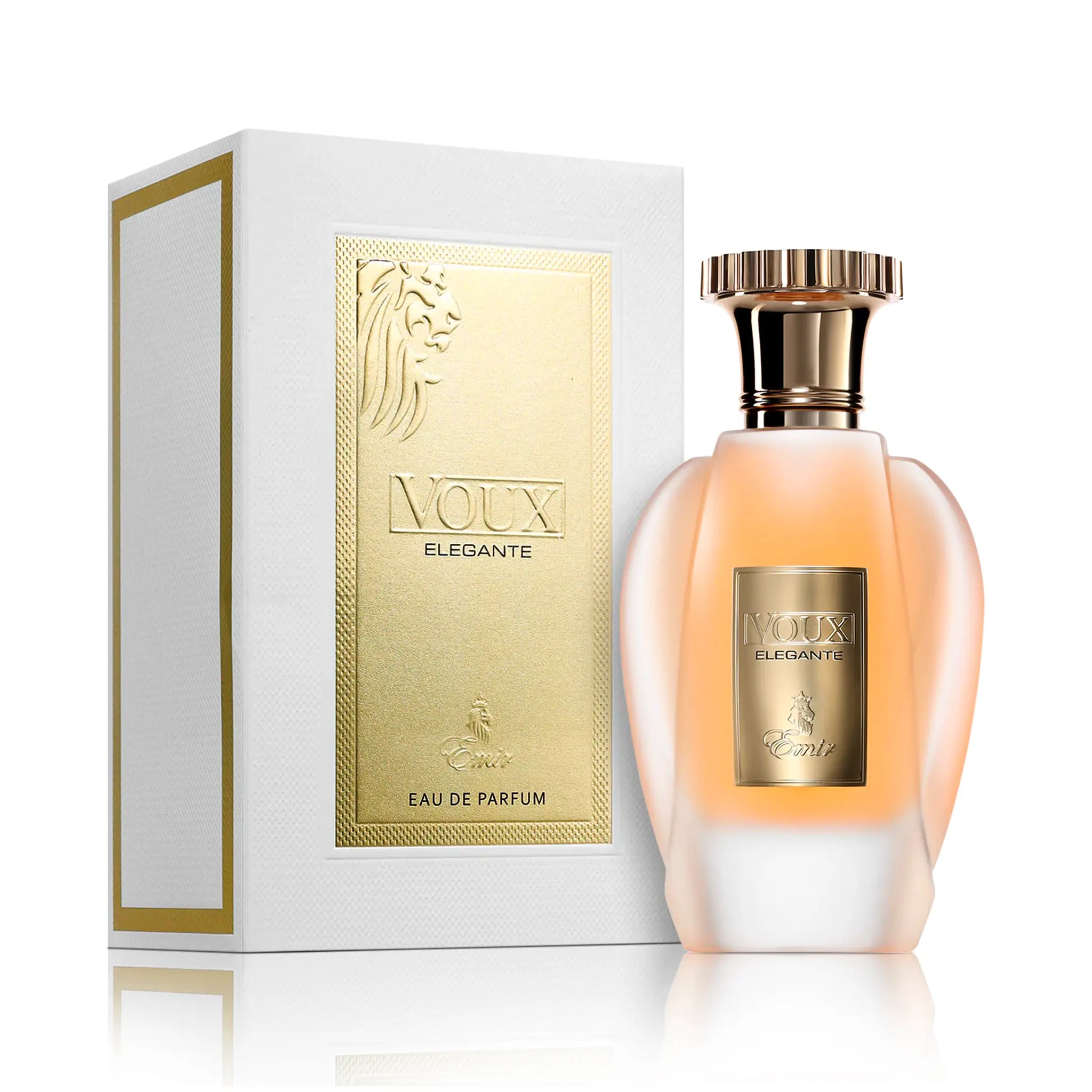 Frasco y caja de Voux Patisserie Emir Eau de Parfum Unisex