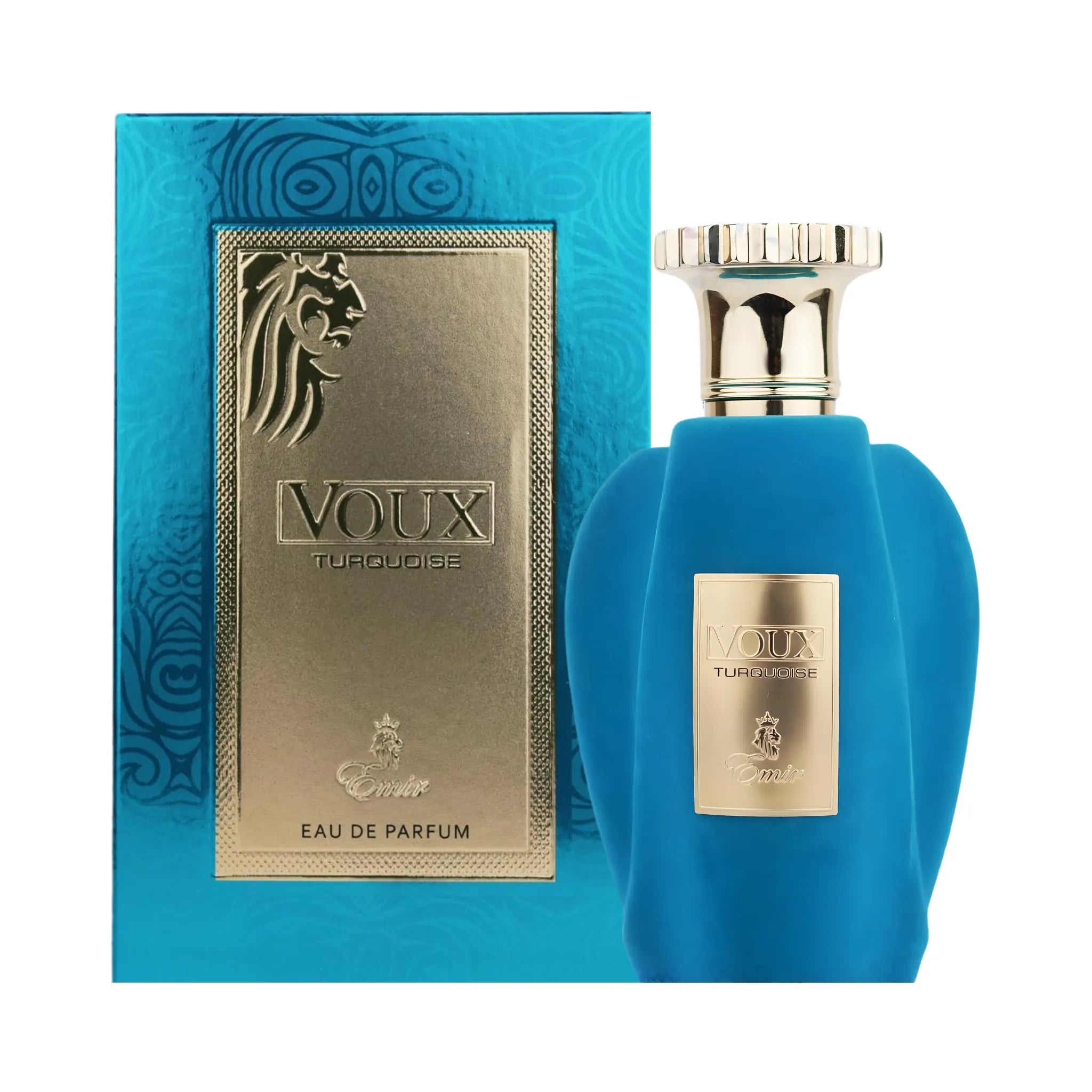 Frasco y caja de Voux Turquoise Paris Corner Eau de Parfum Unisex