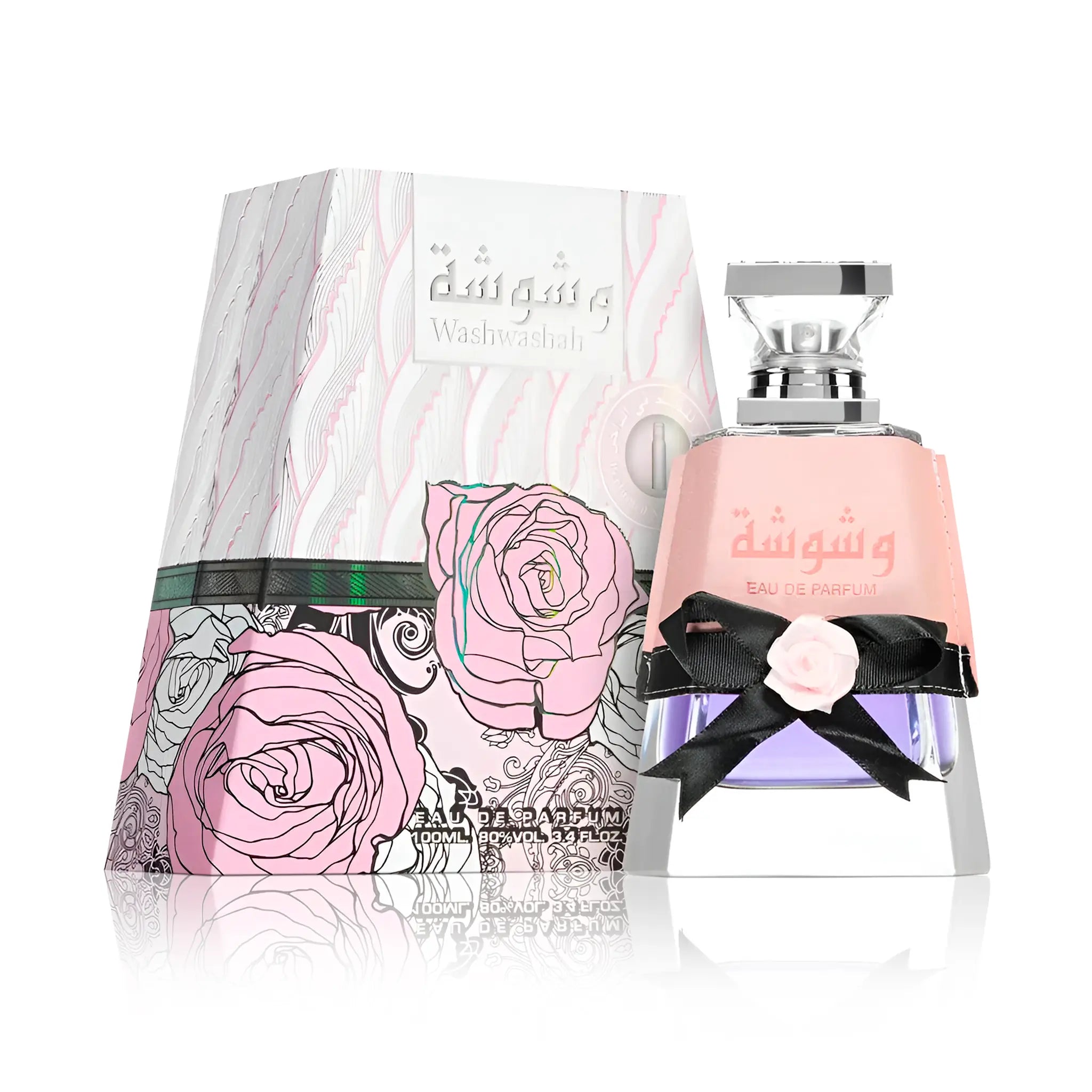 Frontal del Washwasha Lattafa Eau de Parfum Para Mujer con su caja