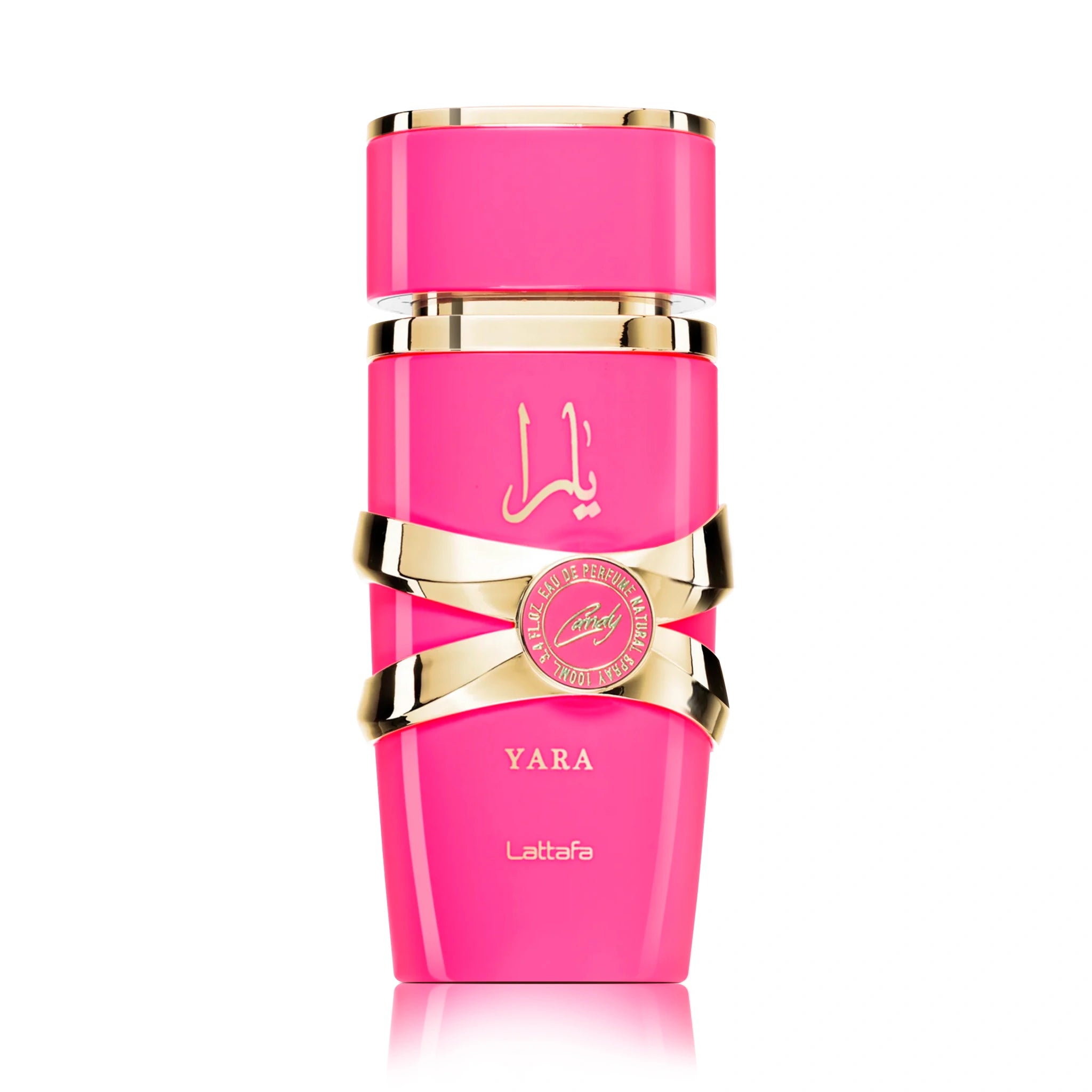 Frasco de Yara Candy Lattafa Eau de Parfum Para Mujer