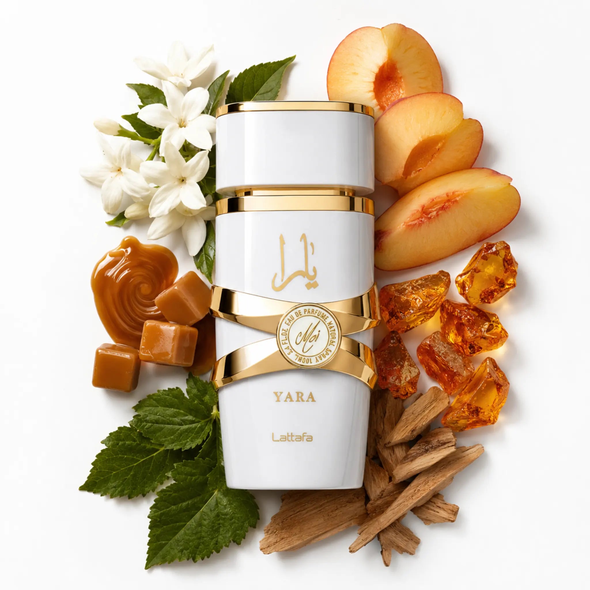 Yara_Moi_Lattafa_Eau_de_Parfum_Para_Mujer_Fondo_Blanco_Caramelo_Jazmin