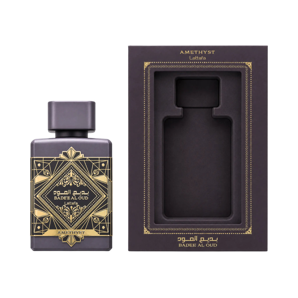 Caja de Bade'e Al Oud Amethyst Lattafa Eau de Parfum Unisex