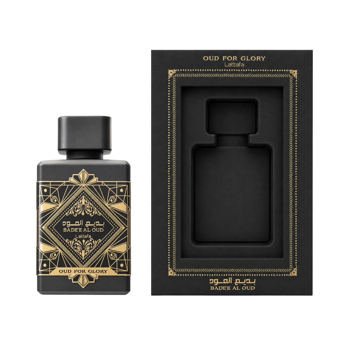 Caja de Bade'e Al Oud Oud for Glory Lattafa Eau de Parfum Unisex