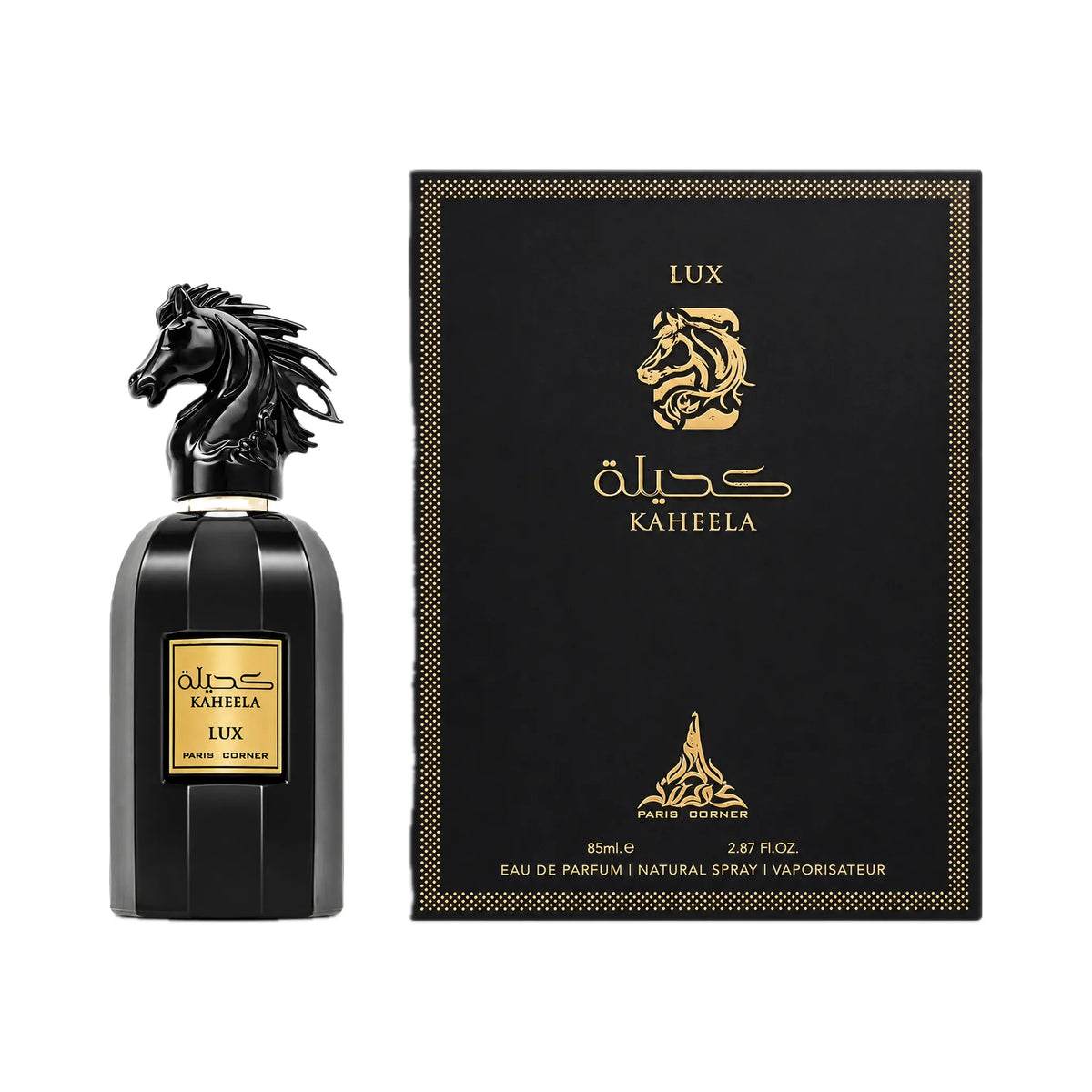 Frasco y caja de Kaheela Lux Paris Corner Eau de Parfum Unisex