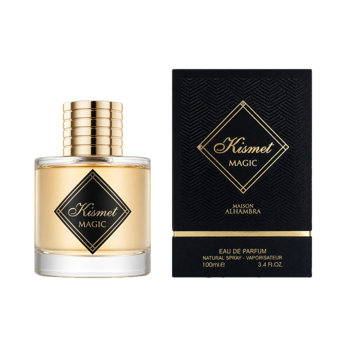 Frasco y caja de Kismet Magic Maison Alhambra Eau de Parfum Unisex