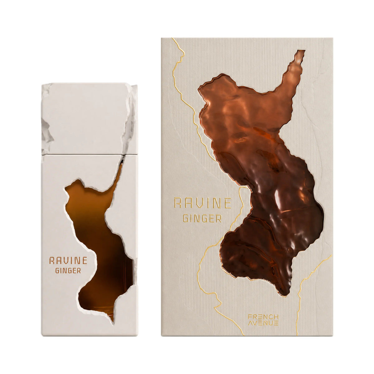 Frasco y caja del perfume Ravine Ginger French Avenue Eau de Parfum