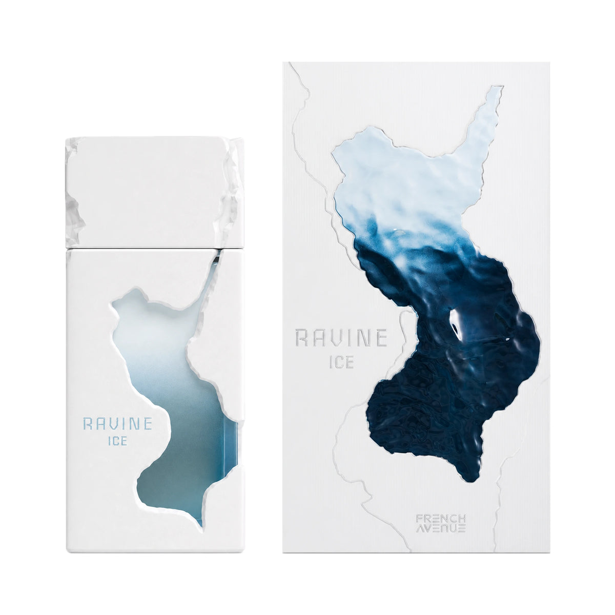 Frasco y caja del perfume Ravine Ice French Avenue Eau de Parfum Unisex