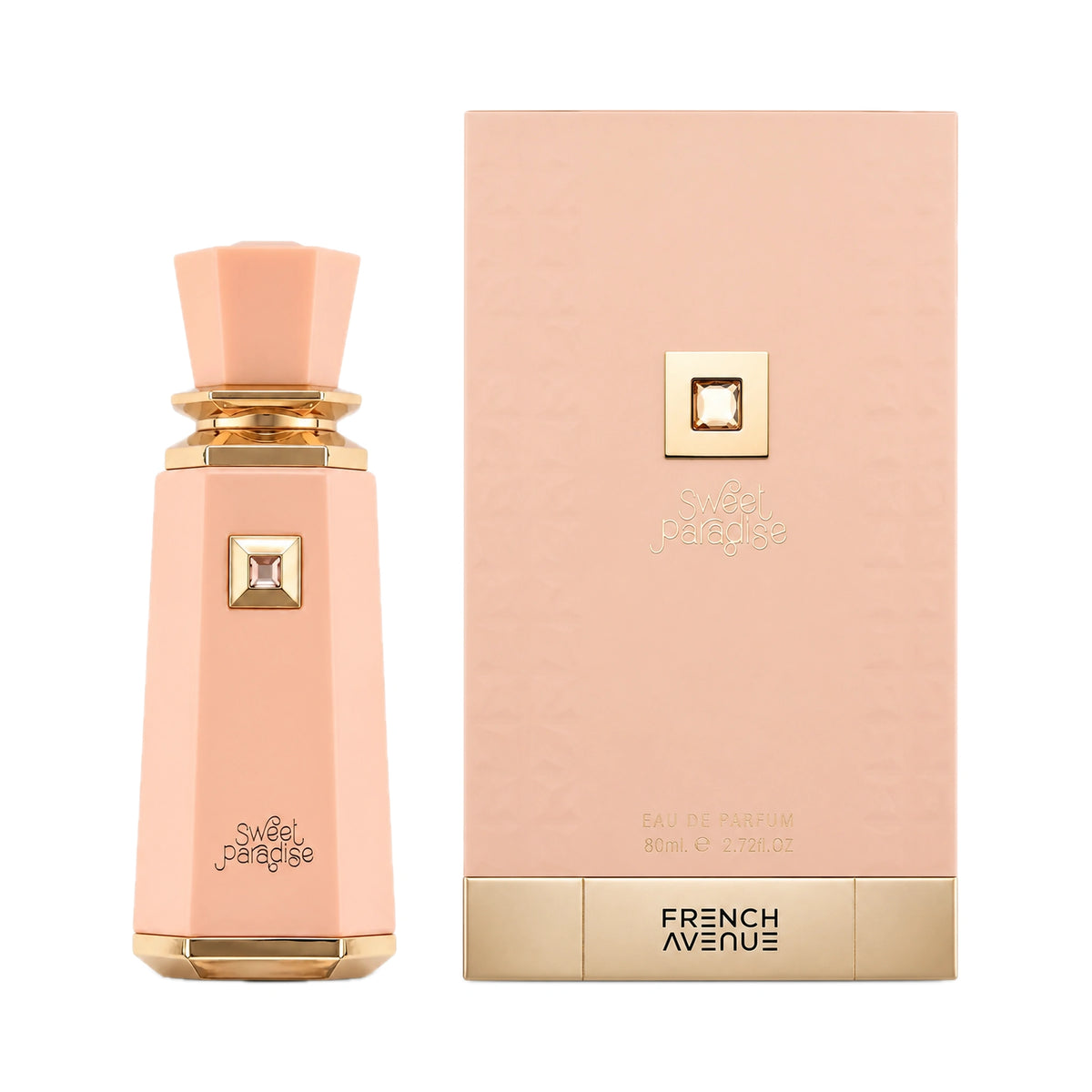Frasco y caja del perfume Sweet Paradise French Avenue Eau de Parfum Para Mujer